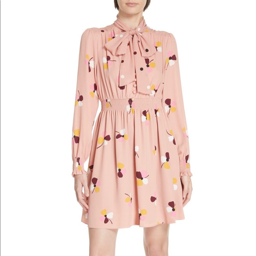 Kate Spade dusk buds mix print dress NWT